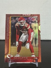 2025 Topps Chrome Football Trent McDuffie Leather / Pigskin Refractor • #154