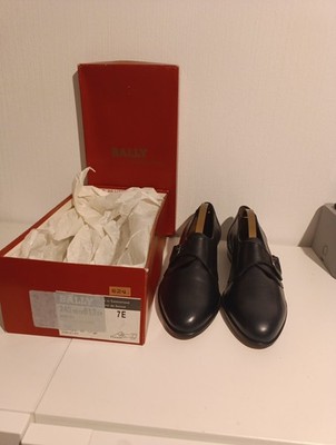 Bally of Switzerland Herrenschuhe Derby Leder Marineblau Größe 7