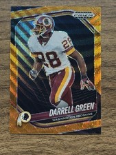 Darrell Green Orange Wave /60 - 2025 Prizm Black Washington Redskins