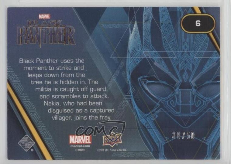 2018 Upper Deck Marvel Black Panther Indigo /50 Undercover #6 2k3 thumbnail 2