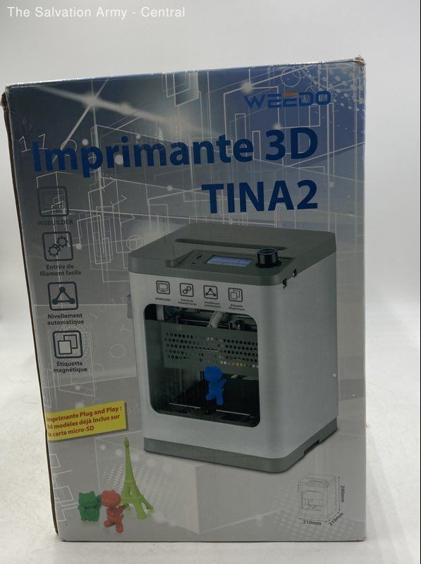 Weedo TINA2 Basic Imprimante White 3D Printer With Filament Spool Pen In Box