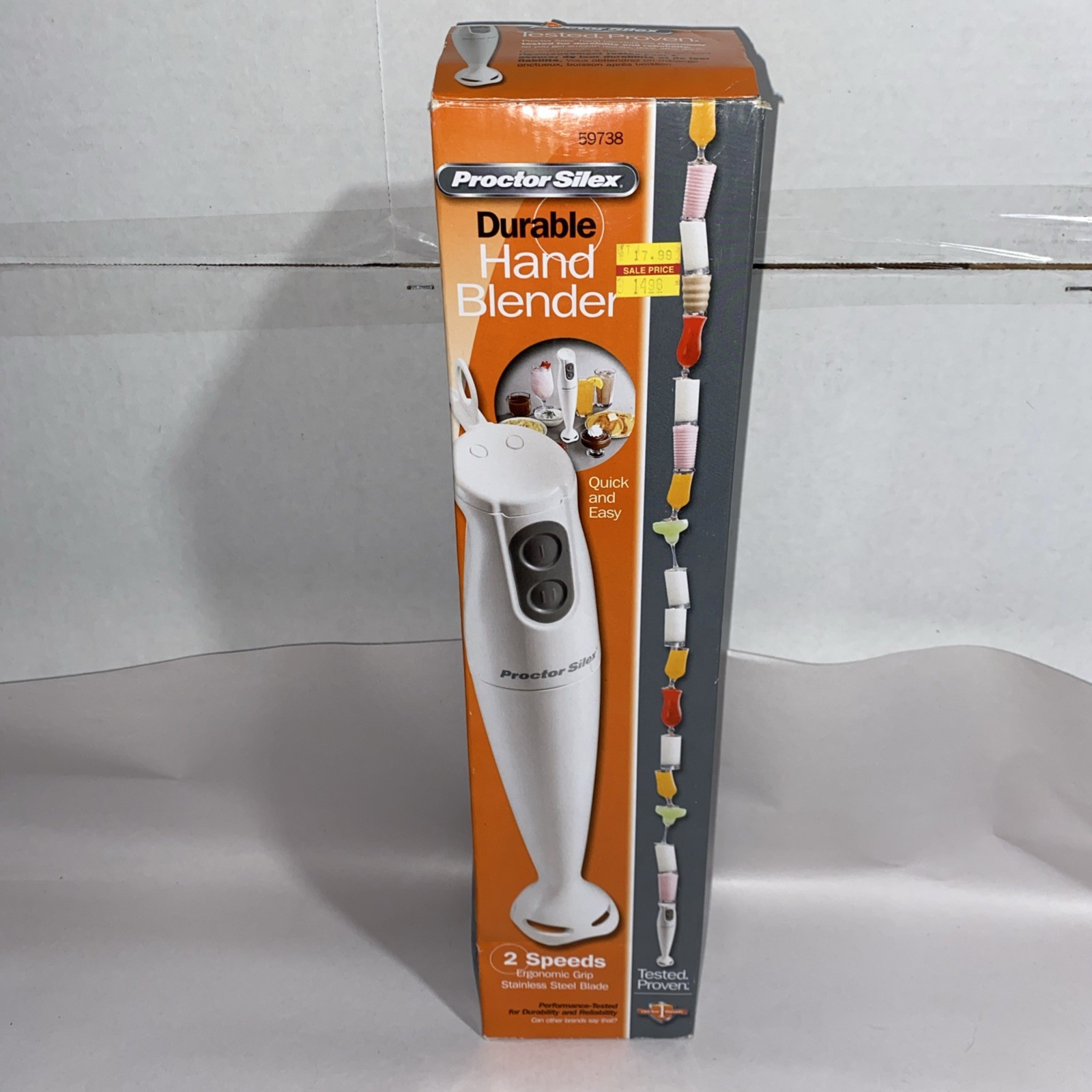 Proctor Silex Hand Blender Stick Quick Easy Ergonomic Grip 2