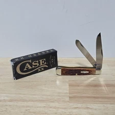 2024 Case XX Harvest Orange Bone Peach Seed Jig Trapper 66690