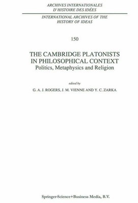 The Cambridge Platonists in Philosophical Context G. A. Rogers (u. a.) Buch xiv