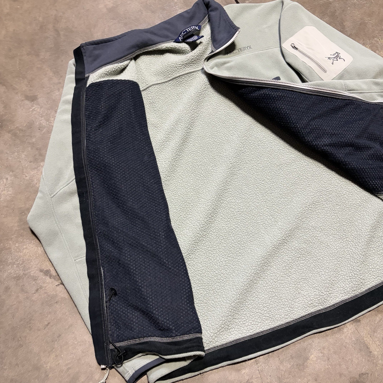 Arcteryx Fleece Jacket Mens XL Green Full Zip Polartec Covert Gorpcore Outdoor thumbnail 8