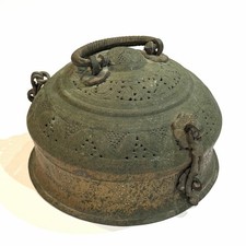 Brass Copper Pandan Box Indian Old Vintage Antique Tableware Collectible