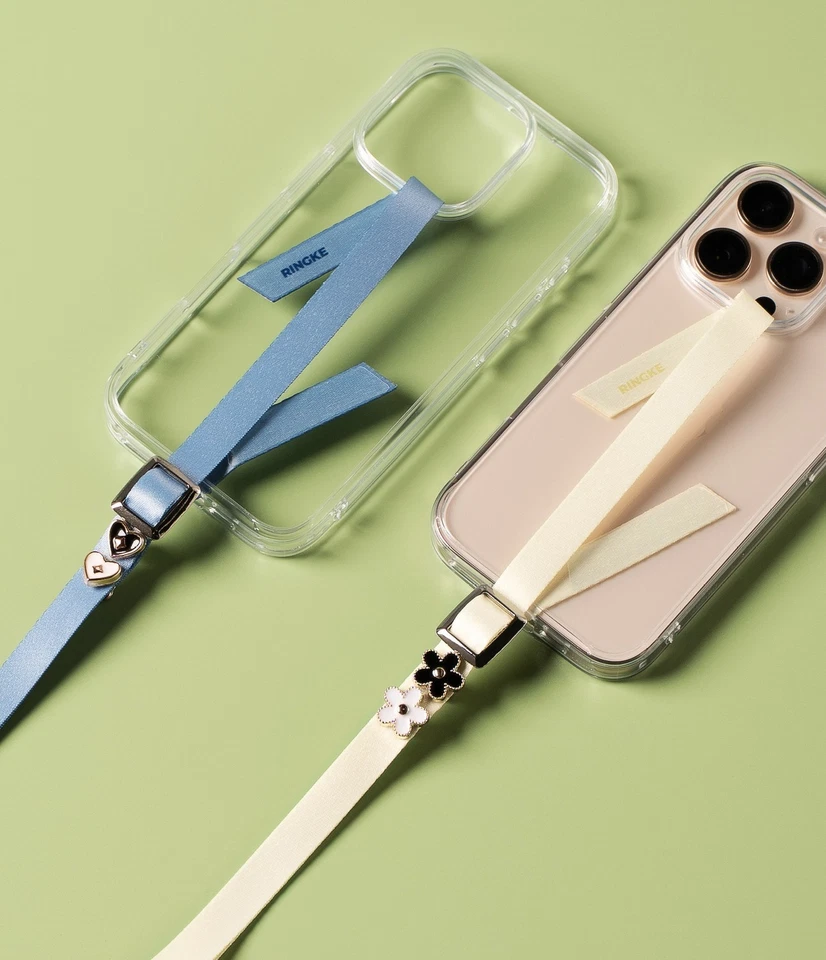 Correa para funda de teléfono inteligente | Ringke [correa con hebilla de banda] soporte adhesivo para teléfono