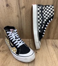 Vans Off The Wall Ultracush lite Tan Checkered High Tops 721277 Men’s Size 13