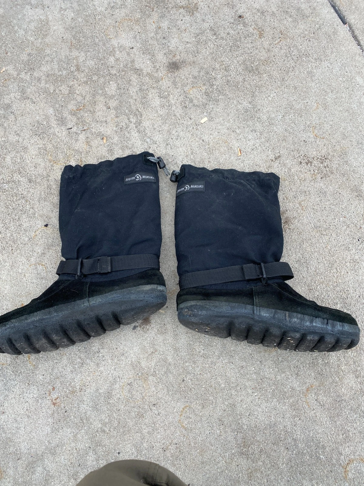 Steger Yukon Mukluks Mens 9+ Black Expedition Winter Boots
