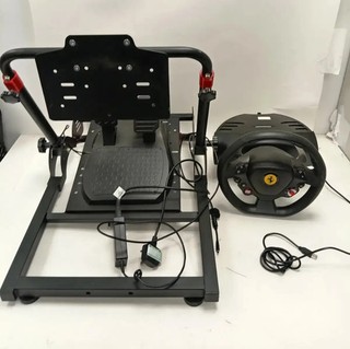 Thrustmaster Ferrari Racing Wheel PS4 with Stand & Pedals Untested Pre Owned