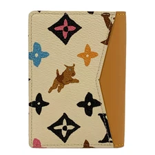 Louis Vuitton x Tyler Collaboration Beige Logo Monogram Printed Leather Wallet