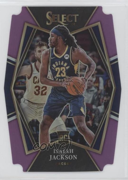 2021 Panini Select Purple Prizm Die-Cut 12/99 Isaiah Jackson #150 Rookie RC 6k2