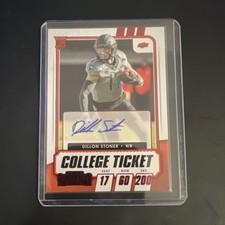 Panini Contenders Draft Picks Dillon Stoner #278 Rookie Auto Oklahoma State