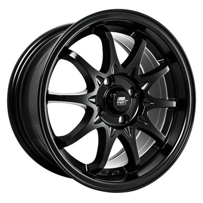 MST MT04 Rim 15X7 5X100/5X114.3 Offset 35 Matte Black (Quantity of 4)