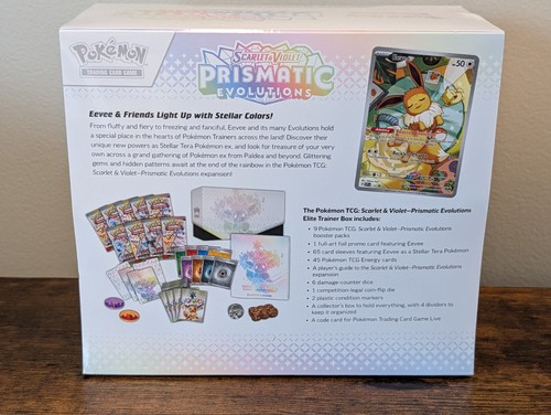 Pokémon TCG Prismatic Evolutions Elite Trainer Box ETB Factory Sealed - Afbeelding 3 van 3