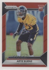 2016 Panini Prizm Rookie Red Prizm Artie Burns #205 0x1