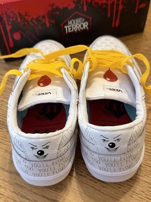Vans x House Of Terror You'll Float Too IT Pennywise Men s 7.5/Women's 9 Shoes