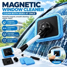 Car Glass Cleaning Tool Set Portable Magnetic Streak-Free Auto Windshield Cleane