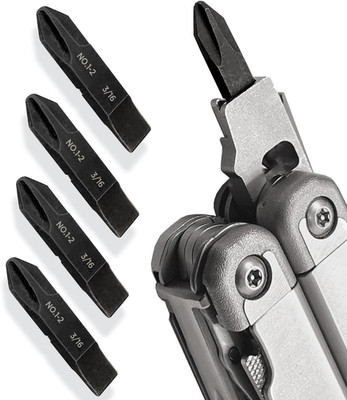 4-Pack Replacement Screwdriver Bits, Designed for Leatherman Multi-Tools, Philli