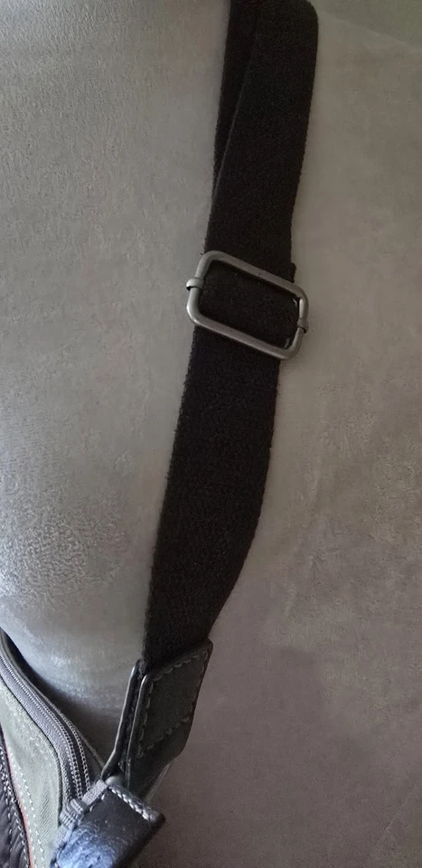 Fossil Key-Per Brown Quilted Crossbody Bag Purse w/ Key Charm Y2K Retro - Image 4 of 4