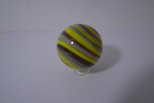 A Lovely New Colorful Handmade Corkscrew Art Glass Marble - 39 MM  1-9/16" Dia.