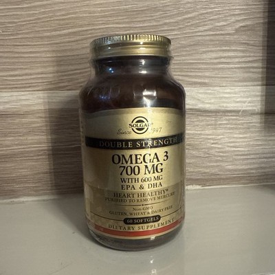Double Strength Omega-3 60 S Gels 700 mg by Solgar