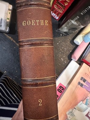 1854 edition of Goethe's Sämmtliche Werke (Complete Works of Johann Wolfgang von