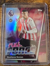 2025-26 Topps Premier League Gustavo Nunes Full Force Rookie RC #71 Brentford