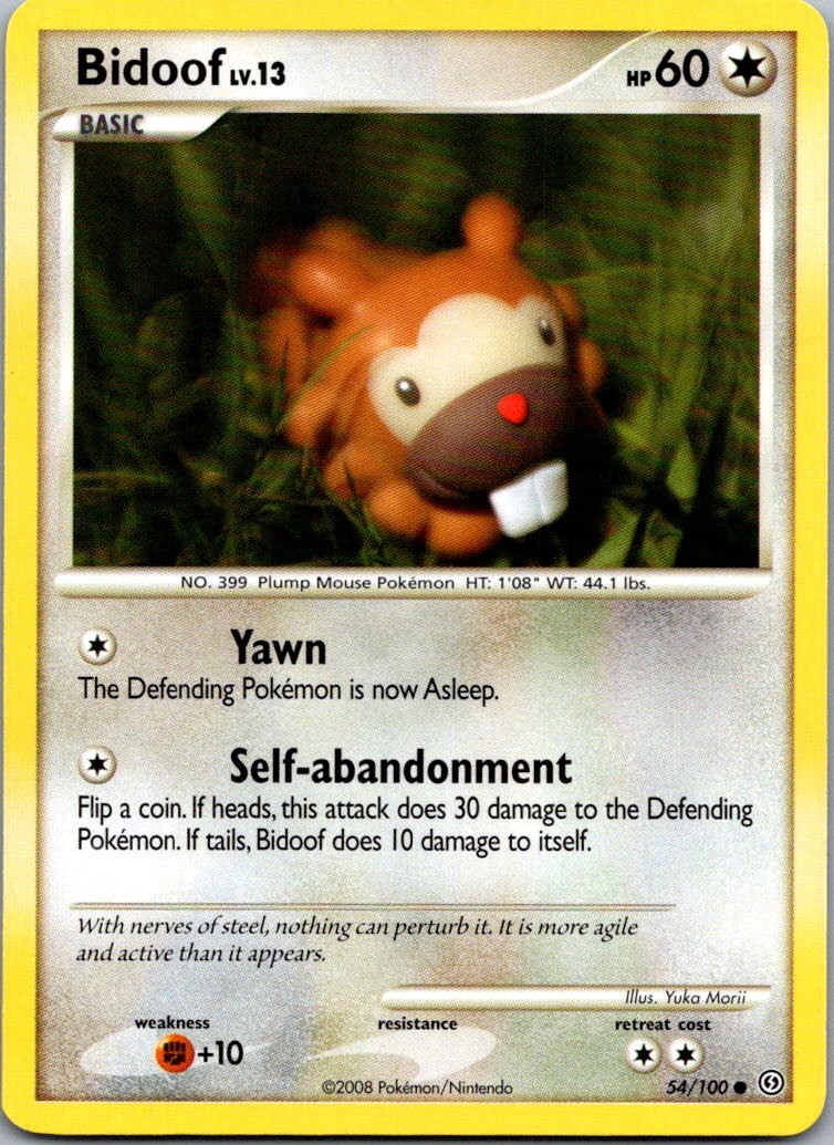 Bidoof 54/100 Stormfront Common LP