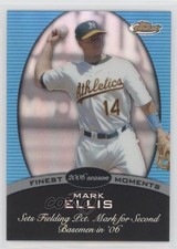 2008 Topps Finest Finest Moments Blue Refractor 82/299 Mark Ellis #FM-ME 01wi