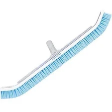 A&B 24" Commercial Curved Wall Brush with Blue Nylon Bristles