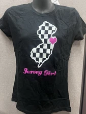 Vintage Hot Topic Jersey Girl Junior Fitted T-Shirt