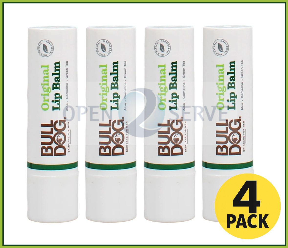 6x Bulldog Original Lip Balm 4.5g with Aloe, Camelina, Green Tea - Image 5