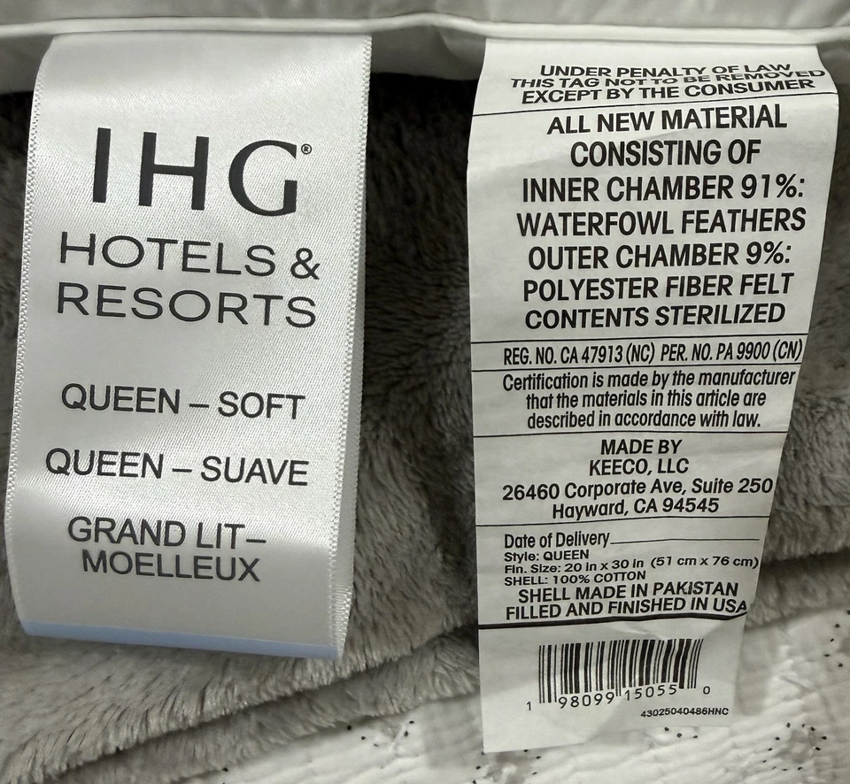 IHG любит стирать королева мягкая подушка представлена в IHG отелей бесплатная наволочка - Изображение 4 из 4