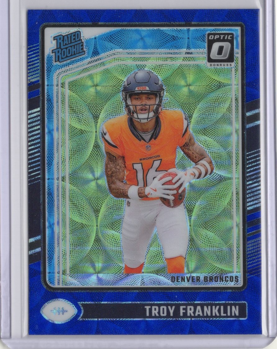2024 Donruss Optic #294 Troy Franklin Blue Scope