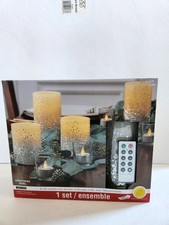 Ashland Set of 8 LED Flameless Candles with Remote and Battery-Operated Xmas