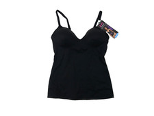 Maidenform Women's Wirefree Foam Cup Cami Large NEW Black