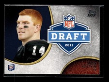 Andy Dalton RC: 2011 Topps Rising Rookies NFL Draft Rookie Insert Card #DR-AD. rookie card picture