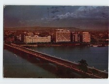 Postcard Night View Cairo Egpyt