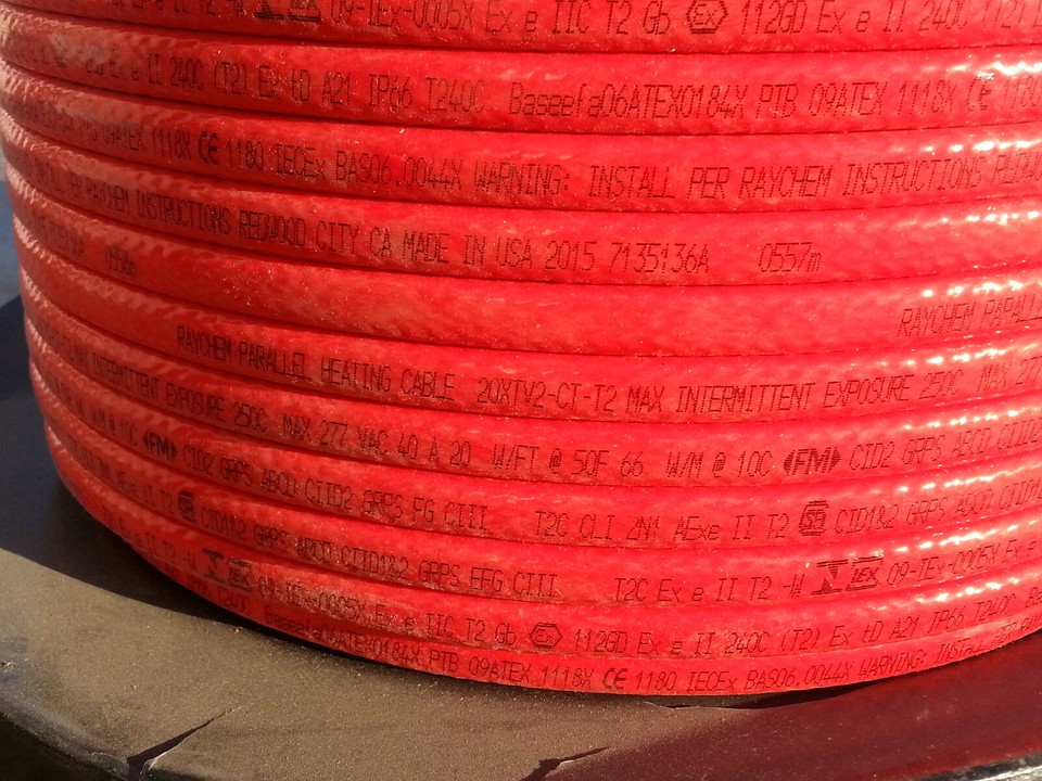 RAYCHEM PARALLEL HEATING CABLE 20XTV2-CT-T2 646' Ft. | eBay