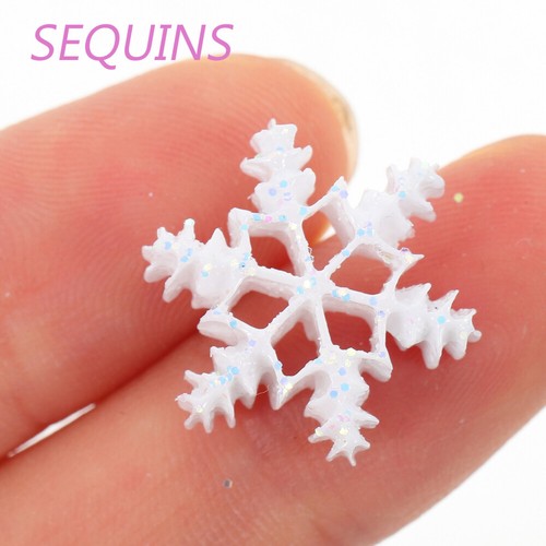 2 Count Resin Snowflake Accessories Small Ornaments Snowflakes Decoration - Picture 4 of 12