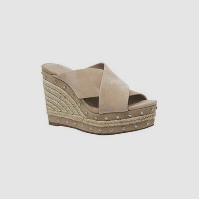 $229 Charles David Women Beige Leilani Wedge Espadrille  display picture 1