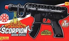 Mitra Giocattolo in ABS Scorpion Missioni Speciali 8 Colpi Nero Villa Giocattoli