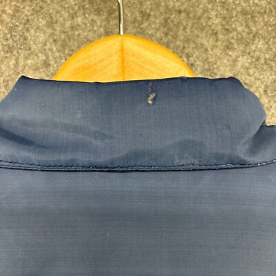 VINTAGE Workwear Jacket Mens Large Blue Full Zip Talon Nylon Lined