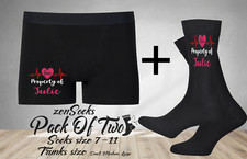 Personalised Boxers Shorts Mens Briefs Novelty Gift For Him Rude Funny Property