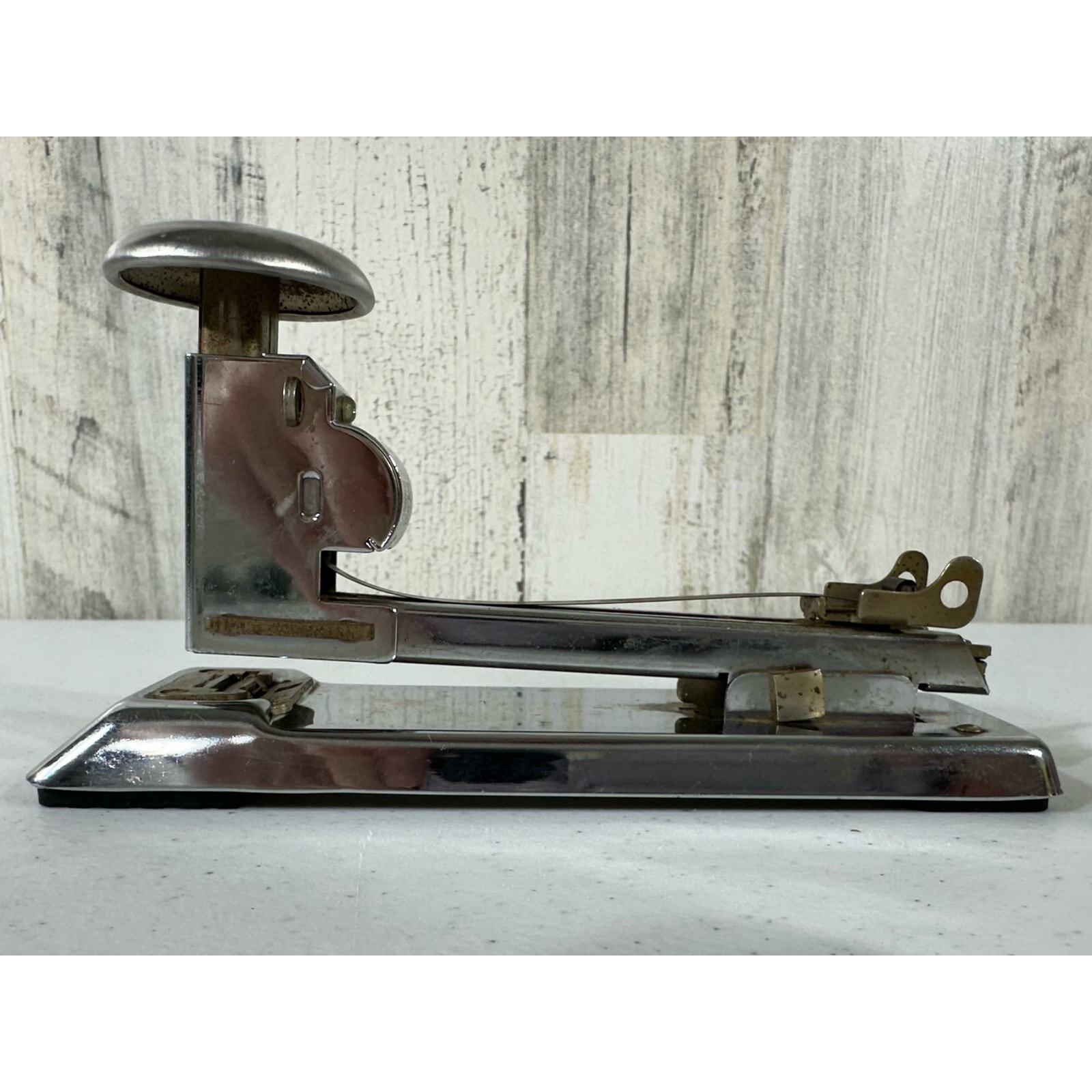 Vintage Heavy Duty Pilot Stapler No 402 Silver by Ace Fastener Co USA-image