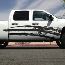 American Flag Side Bed Pickup Distressed Grunge Truck Car Vinyl Graphic  Decal 