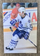 Vintage 1993/1994 Mark Osborne 5”x7” Photo Card Toronto Maple Leafs NHL Hockey