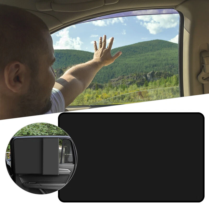 Magnetic Car Side Rear Window Sun Shade Cover Sun Visor UV Protector Accessory, - Image 4 of 4
