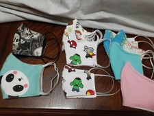 Homemade Fabric Face Masks Reusable Reversible Washable Choose Low Shipping